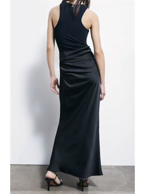 Abito lungo fluido in satin Patrizia Pepe PATRIZIA PEPE | 8A1656-A269K103